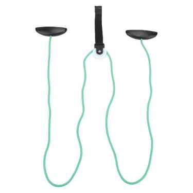 Imagem de Exercitador de manguito rotador de polia de ombro sobre a polia porta para pescoço, ombros e músculos do braço, exercício de material de PVC premium, alça de alongamento durável (Verde)