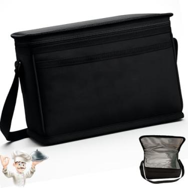 Imagem de Bolsa Porta Marmita Térmica Feminina Masculina Lanche Bebida Prática