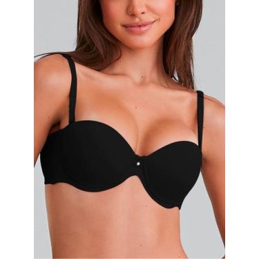 Imagem de Sutiã sem alça Nayane ST 01 07 0001 Com Bojo e Aro Poliamida T. P/40 G