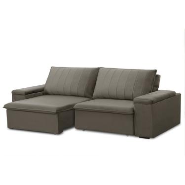 Imagem de Sofá Retrátil E Reclinável 3 Lugares 225cm Com Porta Copos Ballarat Castor