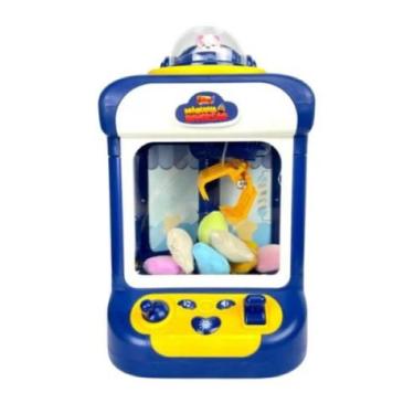 Imagem de Mini Máquina Pegar Bichinhos Infantil Garra Pega Brindes - Azul - Zoop