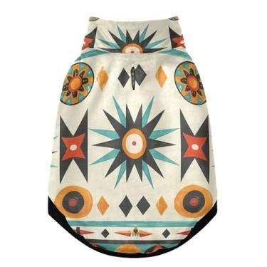 Imagem de SEHANY Casaco vintage Bohemia para cães pequenos, super quente, à prova de vento, jaqueta de inverno, macia, aconchegante para animais de estimação, moletom para clima frio na neve com furo na trela