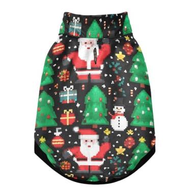 Imagem de SEHANY Casaco de Natal para cães pequenos, super quente à prova de vento, jaqueta de inverno macia e aconchegante para animais de estimação para clima frio na neve com trela, casaco para animais de