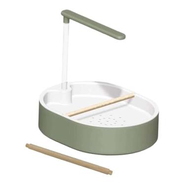 Imagem de IEUDNS Banheira para com bomba ajustável, fácil de instalar, acessório para gaiola, brinquedo para pássaros, chuveiro automático para agapornis e, Chuveiro Verde