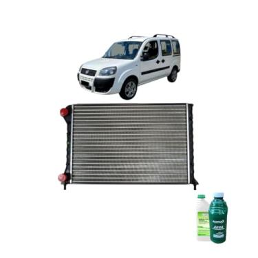 Imagem de Kit Radiador Doblò 1.3/1.6/1.8 16V + Aditivo Verde Mparts + Água Desmineralizada 1lt