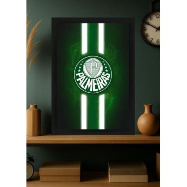 Imagem de Quadro Com Vidro Palmeiras O Rei da América com Moldura Tamanho:21cm x