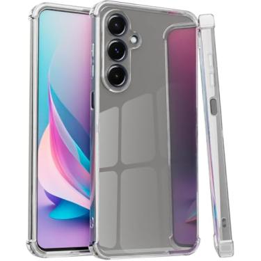 Imagem de Capa Case TPU Transparente Compatível Samsunng Galaxy S25 FE Anti Impacto Shock Choque Alta Proteção Premium