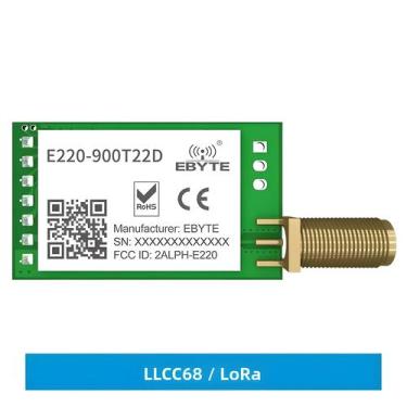 Imagem de Módulo Sem Fio LoRa De Longo Alcance 868MHz 915MHz 22dBm 5km SMA-K Tra