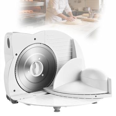 Imagem de Fatiador Elétrico de Carne,Máquina de Cortar Carne Fresca Automática Comercial Portátil e Dobrável,Lâmina Removível de Aço Inoxidável 420 com 3Velocidades Ajustáveis para Carne Sem