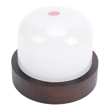 Imagem de Garosa Luz Noturna de Toque, Lâmpada de Mesa Recarregável USB Regulável Continuamente Com Base de Madeira Maciça, 3 Temperaturas de Cor para Quarto, Sala de Estar, Escritório