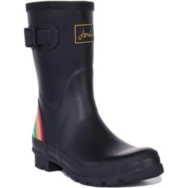 Imagem de Joules Wellington Welly Bota feminina, Azul-marinho e arco-íris, 38