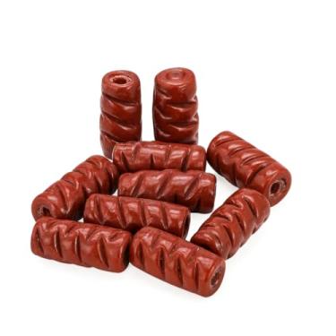 Imagem de Kit c/ 10 Firmas Frisada 22mm Marrom Leitosa Murano Guias