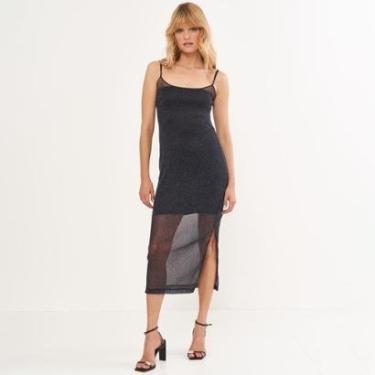 Imagem de Vestido Mid Tule Colcci See Feminino-Feminino