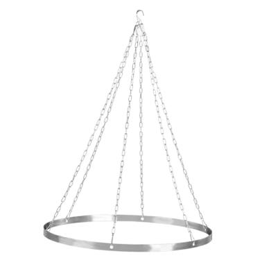 Imagem de Ｂｅｓｇａ Kit para pendurar cortinas de teto, decoração de casamento, elegante, em aço inoxidável, com gancho, arco para dossel de teto para cobertura, 30 Cm de Diâmetro