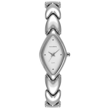 Imagem de Mondaine Relógio Feminino Mondaine Prata Metal Oval Delicado
