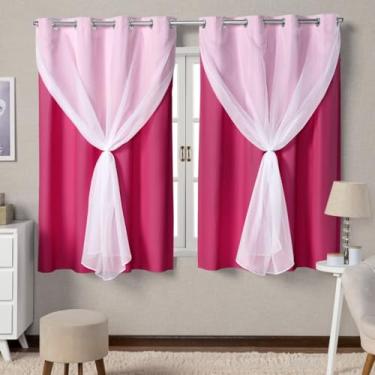Imagem de Cortina De Voal Blackout Corta Luz(PINK)