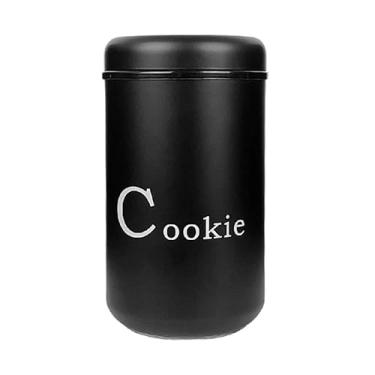 Imagem de Pote Porta Biscoito Nero Em Vidro Com Tampa Organizador 1,4Litros