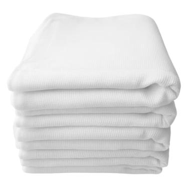 Imagem de Kit 50 Fralda de Pano 100% Algodão para Limpeza 30x35cm Não Solta Pelo Reforçado Absorvente (40)