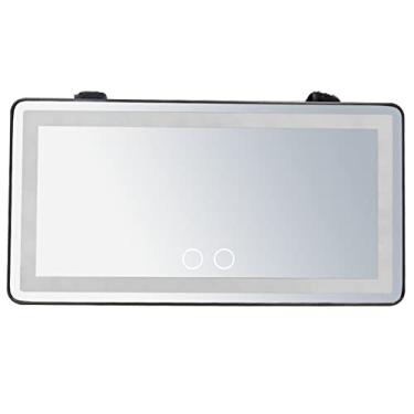 Imagem de Espelho de Vanity para Carro com Luz LED - Maquiagem Visor Pilot Tri-Color 1500mAh Recarregável Suprimentos Automotivos