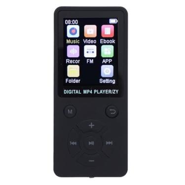 Imagem de Cryfokt Leitor de Música Hi-Fi Sem Fio MP3 Player Portátil para Corrida e Ciclismo Com Tela de 1,8 Polegadas (Preto)