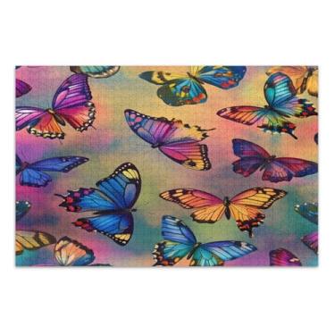 Imagem de Quebra-cabeça colorido borboletas 1000 peças, quebra-cabeça engraçado com letras na parte de trás