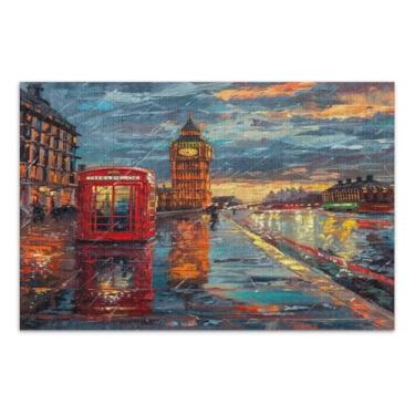 Imagem de Big Ben in Paris Puzzles 1000 peças, quebra-cabeças difíceis para adultos, jogos para noite de jogos em família