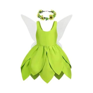 Imagem de Fantasia De Fada Pixie Para Meninas Bebês 2024 Vestido De Cosplay De H