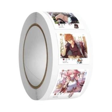 Imagem de Adesivos De Rolos Genshin Impact Paimon Hu Tao Zhongli Venti Para Deco
