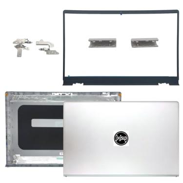Imagem de Jxjslp Tampa traseira LCD de substituição dobradiças da tampa superior traseira com moldura frontal com tampa de dobradiças para laptop Dell Inspiron 15 3510 3511 3520 3525 3530 Seires DDM9D 0DDM9D