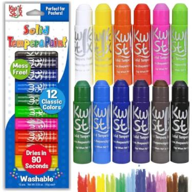 Imagem de The Pencil Grip Canetas Kwik Stix, canetas de tinta têmpera sólida, secagem super rápida, 12 unidades – TPG-602