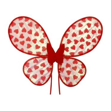 Imagem de Colaxi Asas de Borboleta em Formato de Coração - Adereço para Apresentação de Palco, Carnaval, Encenação de Casamentos