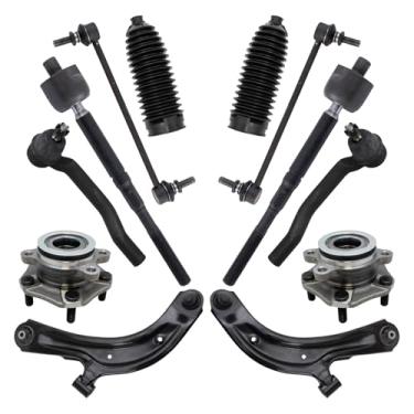 Imagem de TRQ Kit de transmissão de suspensão de direção dianteira compatível com Chevrolet City Express 2015-2018 Nissan NV200 Sentra 2013-2019