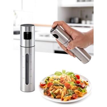 Imagem de Garrafa de spray de vidro para cozinhar óleo de cozinha, névoa fina para churrasco de azeite de oliva ao ar livre