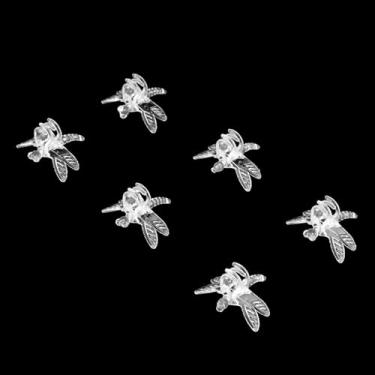 Imagem de Generic Mini Talos de Flores, Clipes de Plástico Com Forte Aderência, 100 Peças para Orquídeas, Pepinos e Abóboras, Aparência Fofa, Rosa Vermelha, 1.38 Polegadas (Branco Transparente)