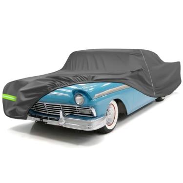 Imagem de Kistrba Capa de carro compatível com Ford Fairlane Sedan/Hardtop 1955-1959 e 1962-1970, ajuste personalizado, material resistente para todos os climas, carvão