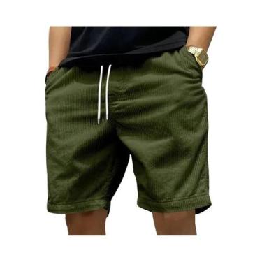 Imagem de Bermudas Esportivas Masculinas De Outono Respirável Com Cintura Elásti