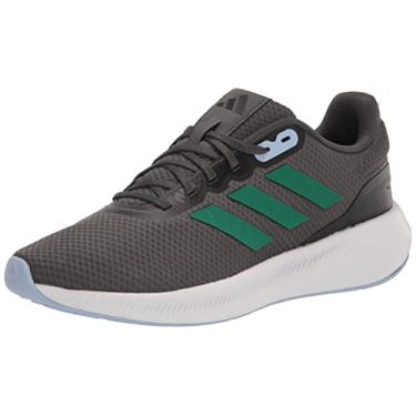 Imagem de adidas Tênis masculino Run Falcon 3.0, Cinza/verde corte/preto, 40