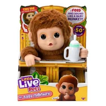 Imagem de Little Live Pets My Baby Macaquinho Interativo  50 sons e reações  Fun