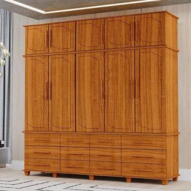 Imagem de Guarda Roupa Casal Berlim Ambiente Freijó  Luapa Móveis