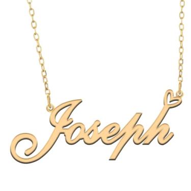 Imagem de A168A Colar de nome personalizado personalizado personalizado colar de nome banhado para mãe filha amizade feminino dia dos namorados aniversário de Natal ano novo, Metal, Sem pedras preciosas