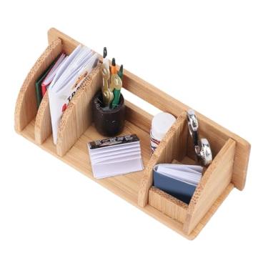 Imagem de XUXHOU Estante de Casa de Bonecas, Organizador Em Miniatura de Madeira de Faia, Estante Funcional de Casa de Bonecas para Artigos de Papelaria e Itens Colecionáveis, Perfeita para Exibições de de