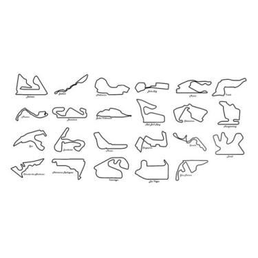 Imagem de Kit Completo Quadro Pistas Formula 1 - PEKO