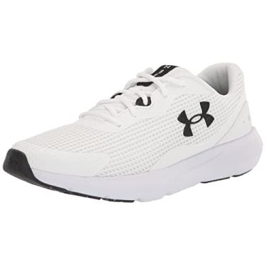 Imagem de Under Armour Masculino Surge 3 -Tênis de Corrida, Branco/preto, 12.5