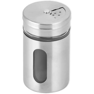 Imagem de Porta Condimentos Saleiro e Pimenteiro em Inox com Visor