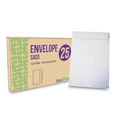 Imagem de Envelope Saco, Branco, 176 x 250 mm, 100 unidades, Staroffice