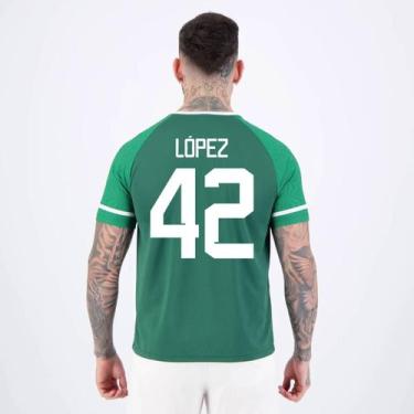 Imagem de Camisa Palmeiras Verdão Escudo Verde 42 Flaco López - Betel, G