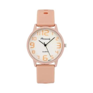 Imagem de Relógio De Pulso Feminino Casual Esportivo Com Pulseira De Silicone E 