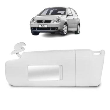 Imagem de Quebra Sol Cinza C Espelho + Bolsa Polo 2003 A 2012 Esquerdo