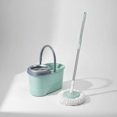 Imagem de Balde Mop Giratório com Esfregão de Microfibra 12 Litros - Yeet