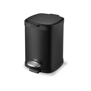 Imagem de Lixeira com Pedal E Balde Frame 6L Preto  Brinox